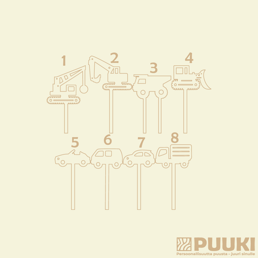 Ajoneuvot -kakkukoriste