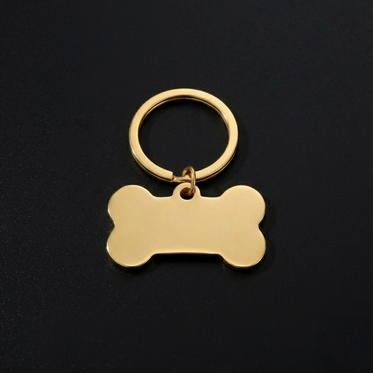 Koiranluu-avaimenperä omalla tekstillä