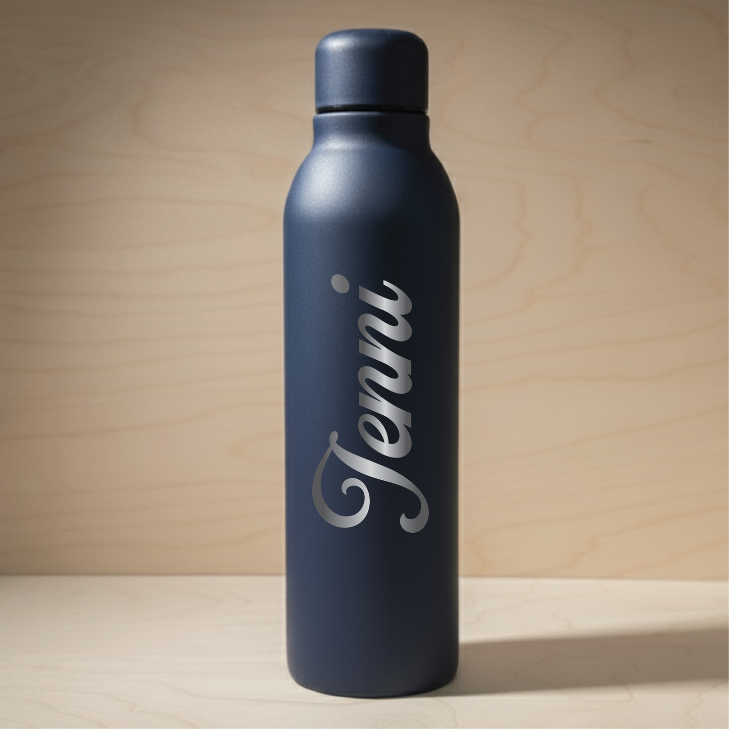 500ml Termospullo kierrätetystä teräksestä - Omalla tekstillä