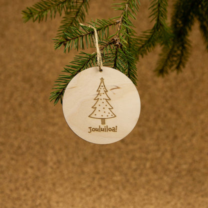 Kuusenkoriste tekstillä (eri malleja)