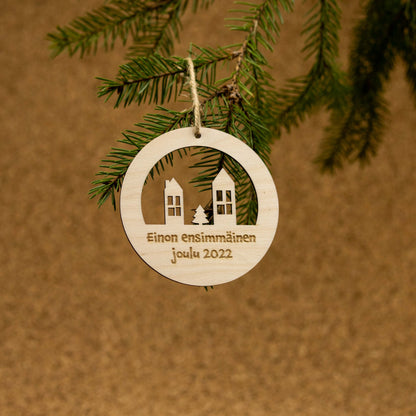 Kuusenkoriste tekstillä (eri malleja)