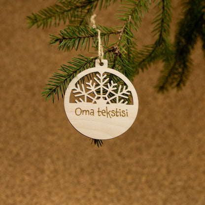 Kuusenkoriste tekstillä (eri malleja)