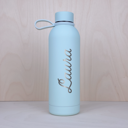 500ml Termospullo omalla tekstillä (10 eri väriä)