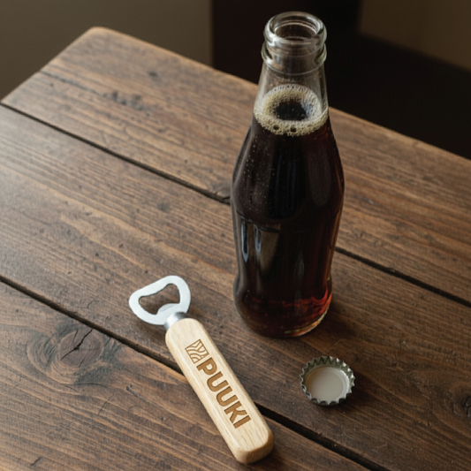 Pullonavaaja omalla tekstillä