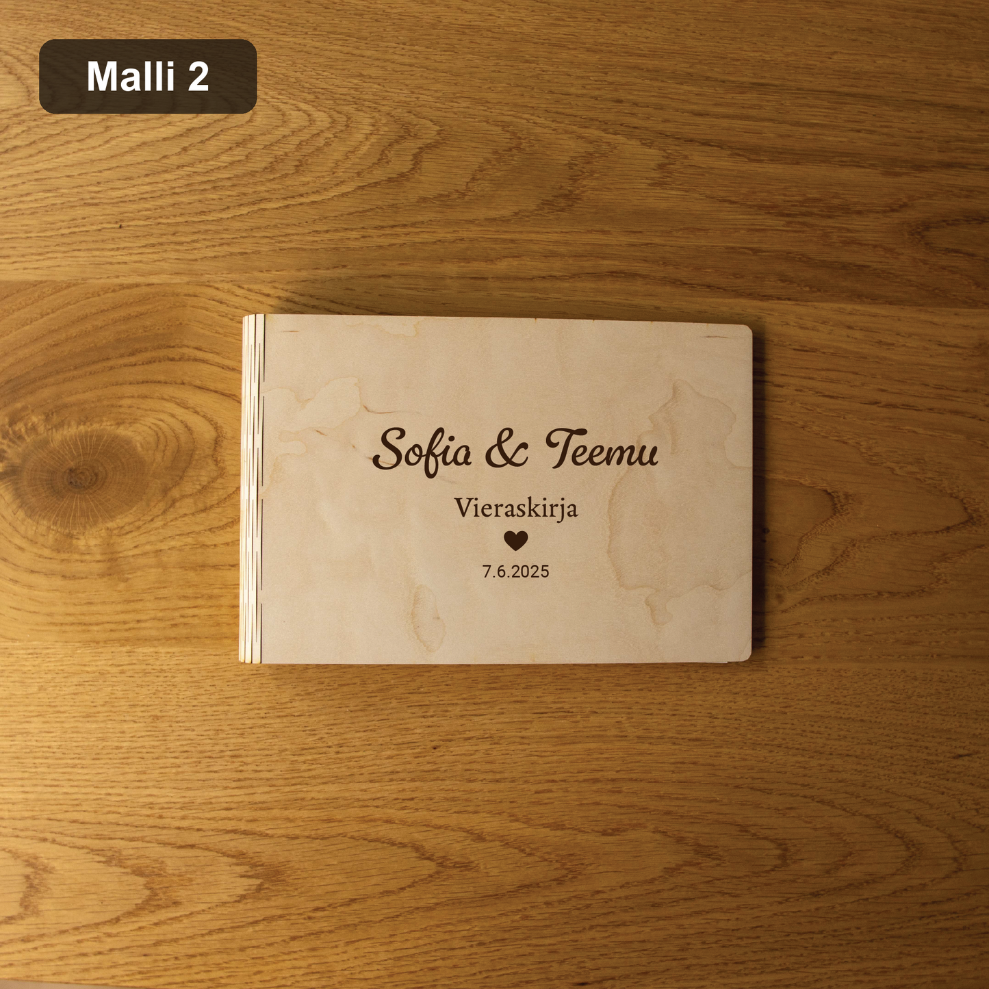 Häävieraskirja (A5) – Malli 2: Sofia & Teemu