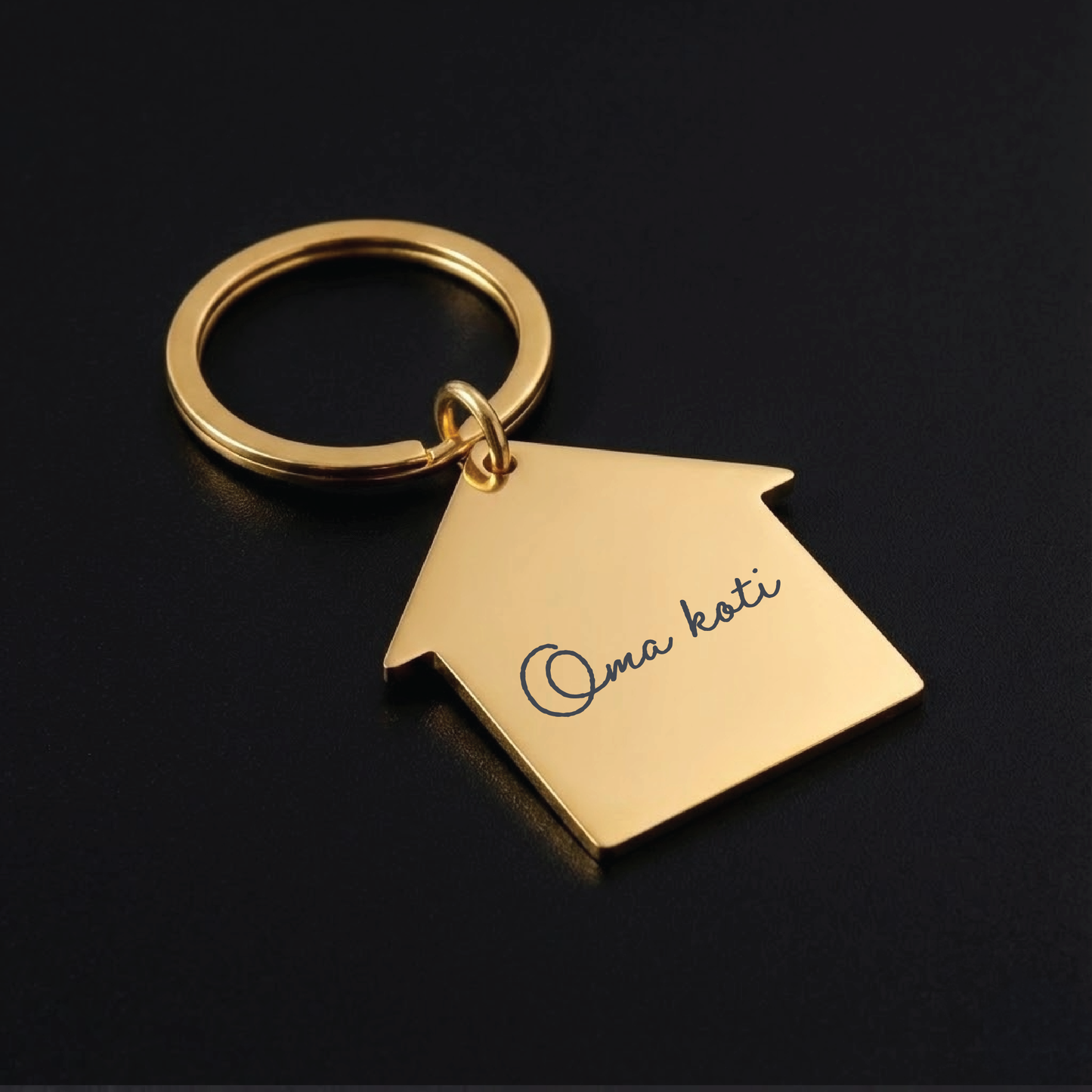 Talo-avaimenperä omalla tekstillä