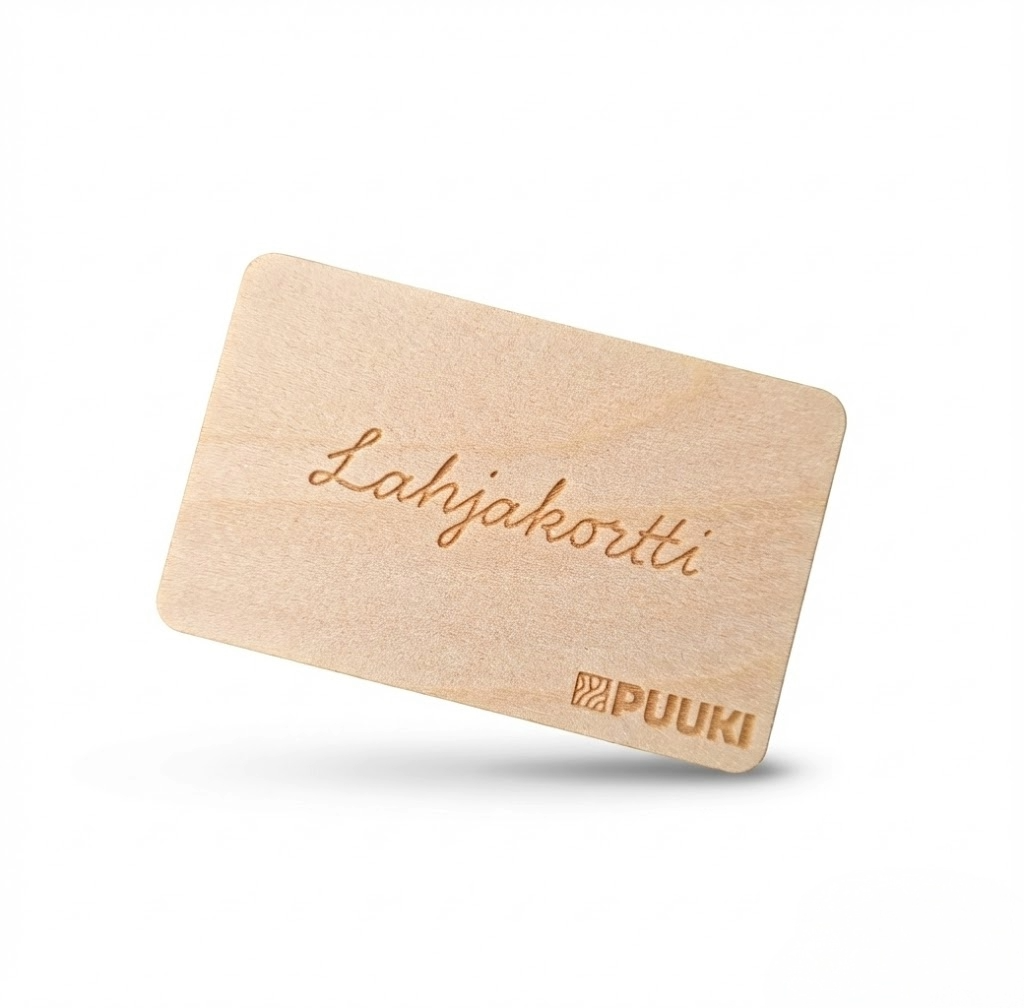 Lahjakortti – Puuki.fi lasertyönä