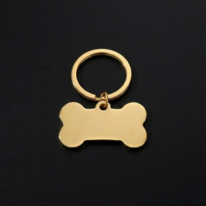 Koiranluu-avaimenperä omalla tekstillä