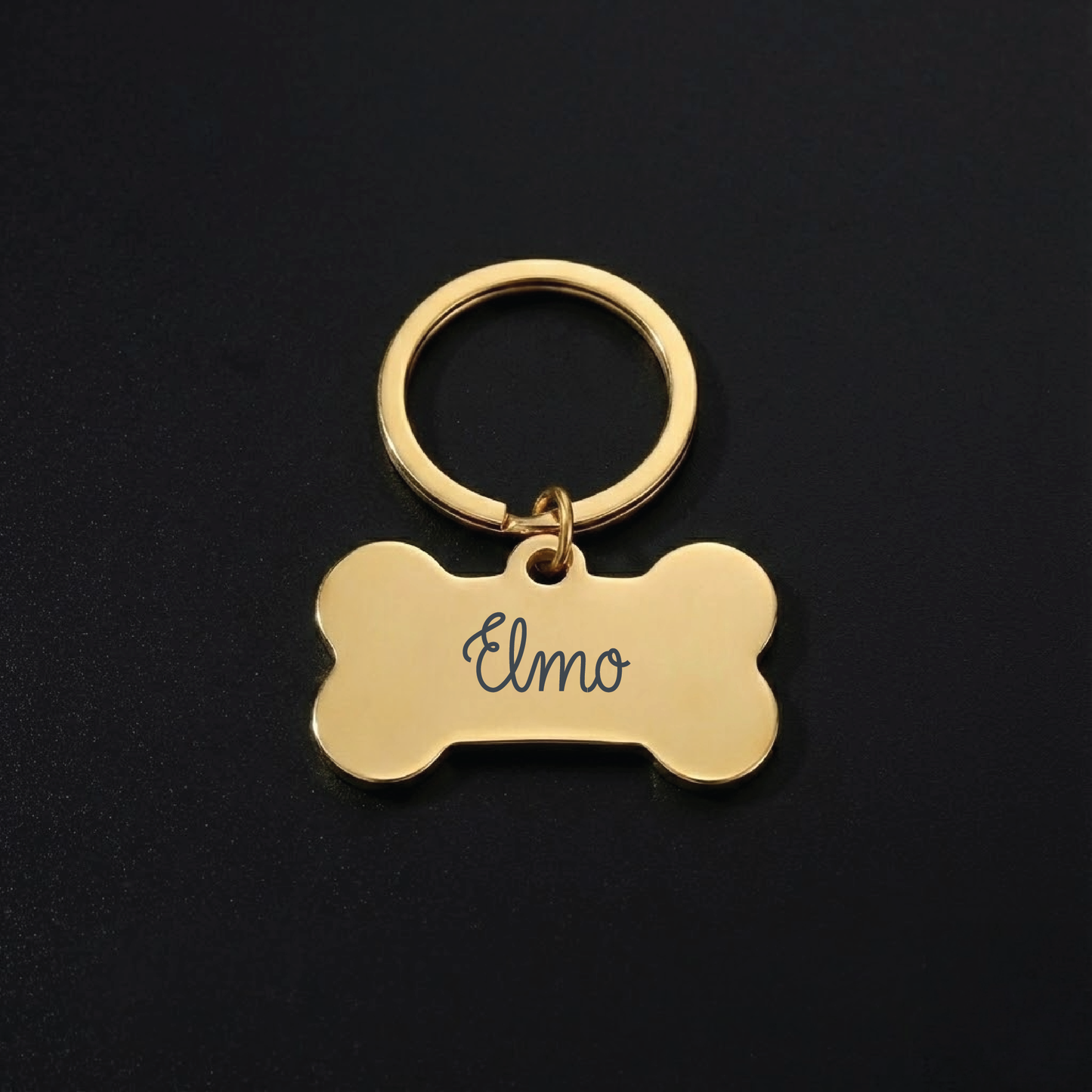 Koiranluu-avaimenperä omalla tekstillä