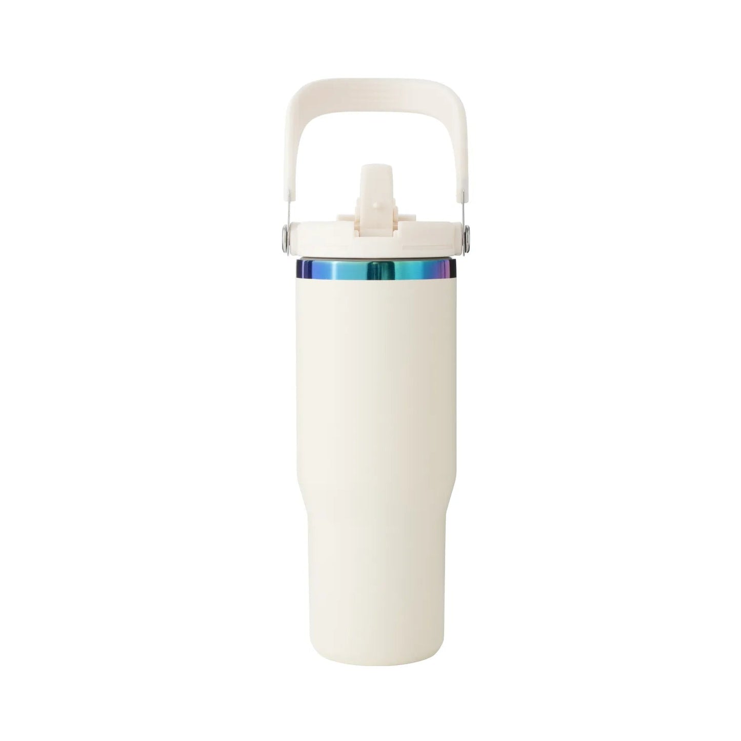 Kermanvalkoinen ruostumaton teräs -termospullo 0,89 L (30 oz), laserkaiverrettavaksi
