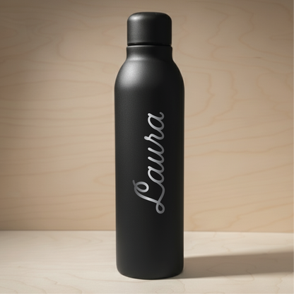 500ml Termospullo kierrätetystä teräksestä - Omalla tekstillä