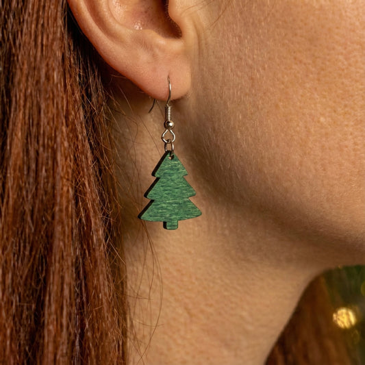 Joulukuusi -korvakorut