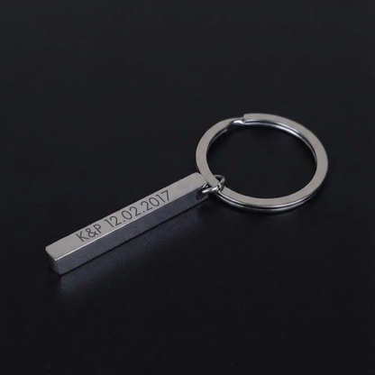 Palkki-avaimenperä omalla tekstillä